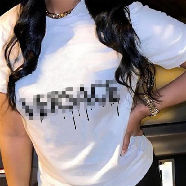 W2422-wholesale m-4xl summer white tee shirts for women 100% cotton t shirts - Image 4