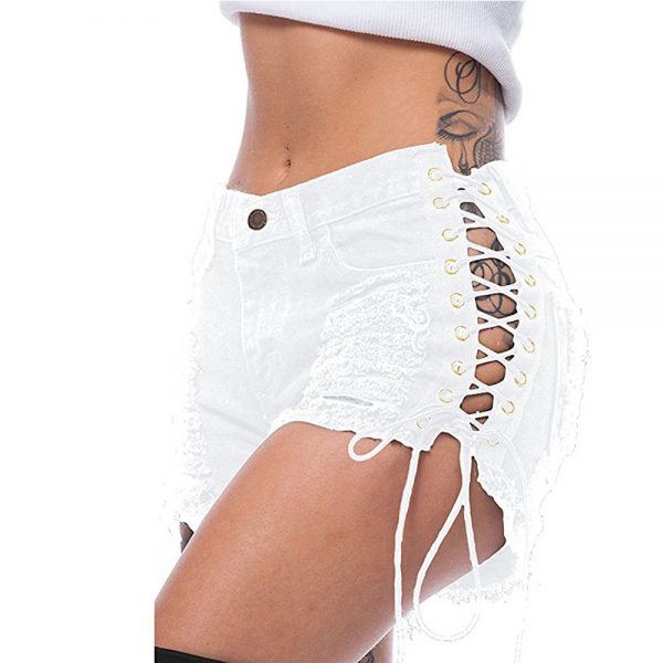 AIPA Denim Jean Shorts Women Ripped Jeans With Great Price - Image 3