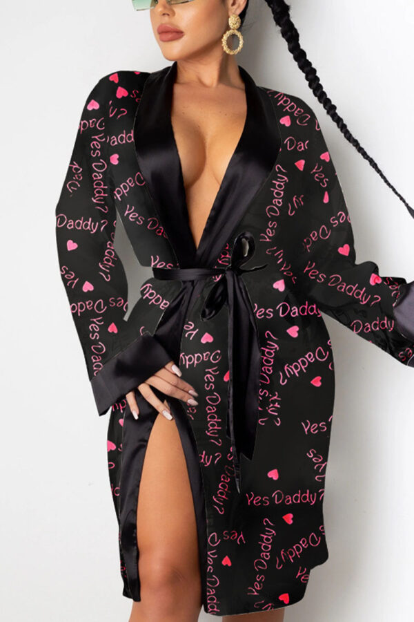 2022 designer silk satin sleepwear pajamas yes daddy bath towel robes for women