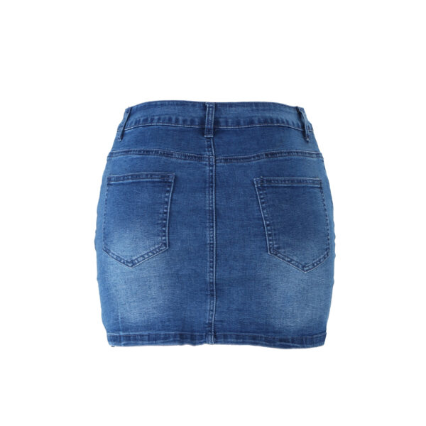 AIPA 2022 New Ladies Jeans Wrap Short Skirt Seticeo Wholesale Casual Summer Denim Skirts Women High Waist - Image 4