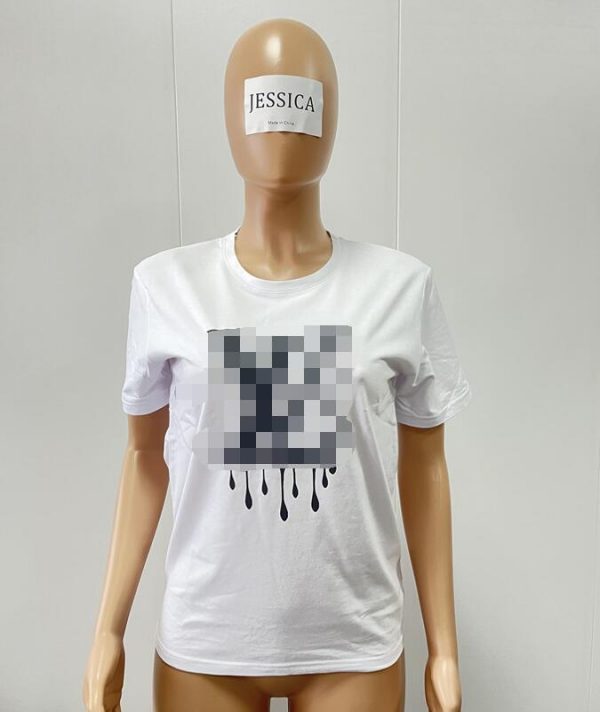 W2422-wholesale m-4xl summer white tee shirts for women 100% cotton t shirts - Image 5