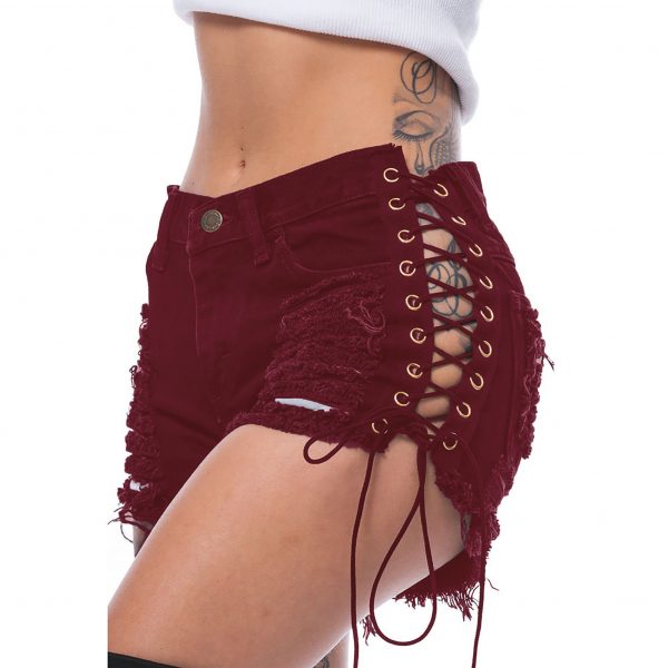 AIPA Denim Jean Shorts Women Ripped Jeans With Great Price - Image 4