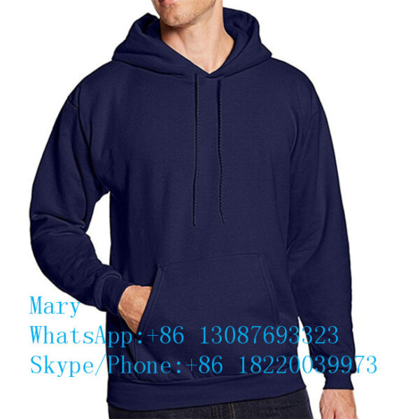 Wholesale custom plus size top quality mens hoodies pullover sweatshirt - Image 4