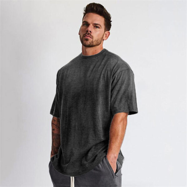 Cheap Price Plus Size Workout Gym Shirts Men Short Sleeves O Neck Breathable Comfortable Tops Athletic Men's Sports T shirts - Image 6