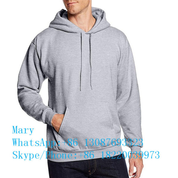 Wholesale custom plus size top quality mens hoodies pullover sweatshirt - Image 3