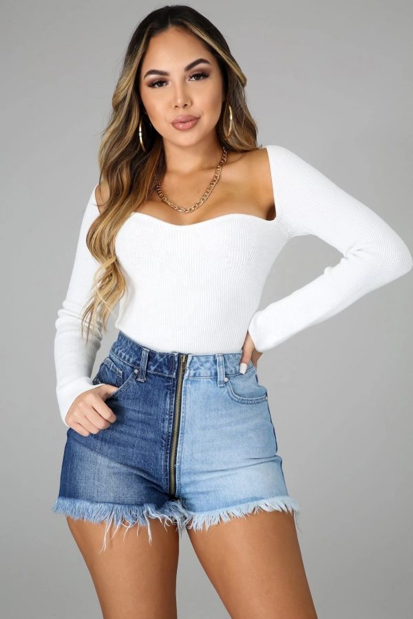 NS033 2022 fashion summer high waist hot pants short for women splicing pants jeans women