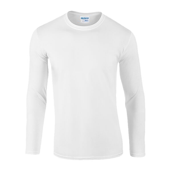 Stock Unisex Blank Plain Crew Neck Custom Printing 180g White 100% Thick Heavy Cotton Tees Tshirt T Shirt Men Full Long Sleeve - Image 4