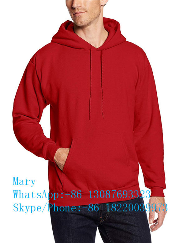 Wholesale custom plus size top quality mens hoodies pullover sweatshirt - Image 5