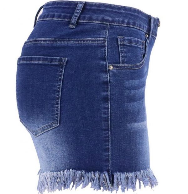 NS033 2022 fashion summer high waist hot pants short for women splicing pants jeans women - Image 5