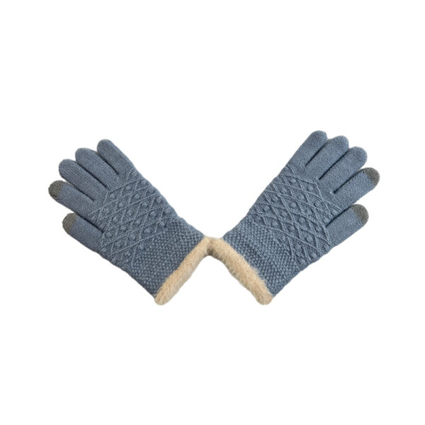 Warm woman winter touch screen gloves custom knitted gloves for sale - Image 3