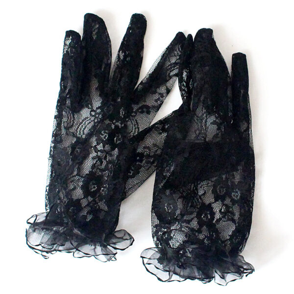 YILIMI Factory Wholesale Sexy Sunscreen Gloves Women Wedding Mittens Full Finger Girls Lace Short Gloves - Image 3