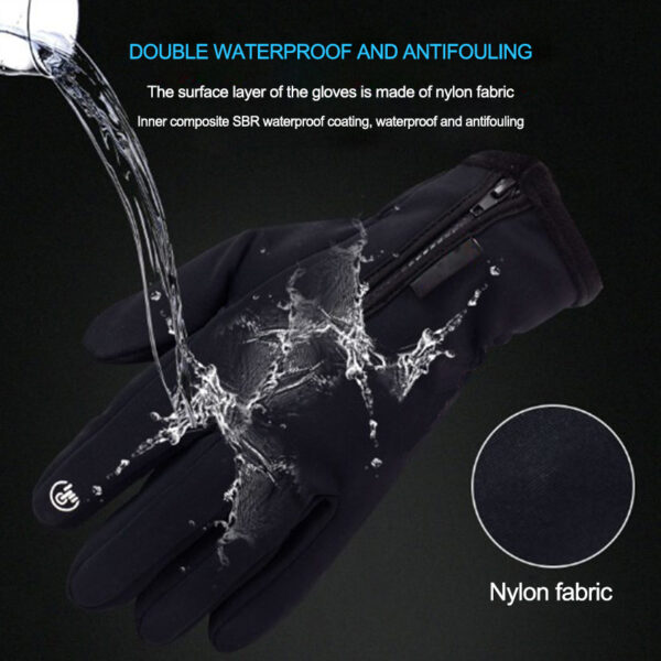 Winter Gloves for Men Women Cold Weather Thermal Glove Windproof Water Resistant Keep Warm Touch Screen Gloves for Cycling - Image 3