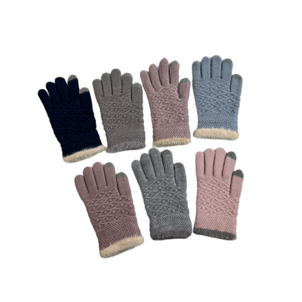 Warm woman winter touch screen gloves custom knitted gloves for sale