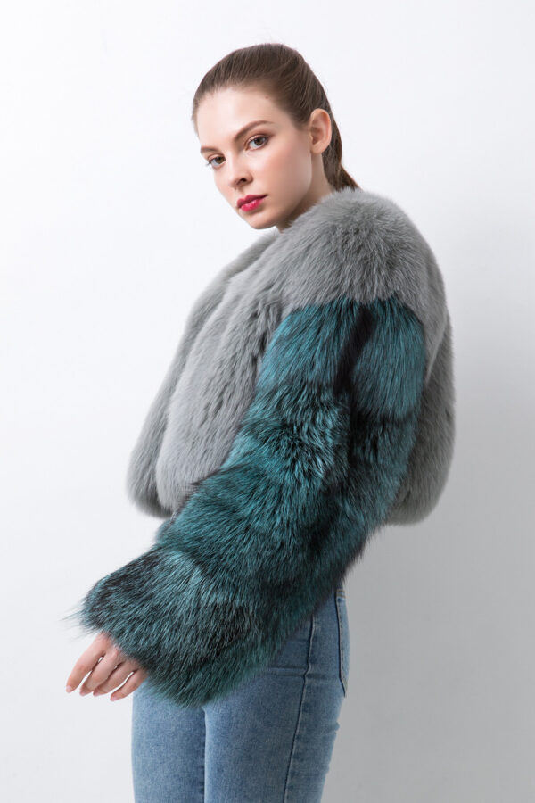 QIUCHEN QC20060 new arrival women winter coats real fox fur jacket luxury silver fox fur coat fashion clothe - Image 3