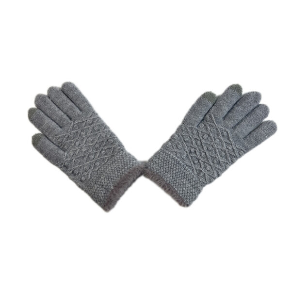 Warm woman winter touch screen gloves custom knitted gloves for sale - Image 4