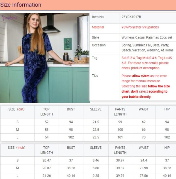 Suphis Loungewear Blue Sleep Set Loose Pajamas 2022 Warm Solid Winter Pajama Short Sleeve Home Suit For Women Velvet Sleepwear - Image 5