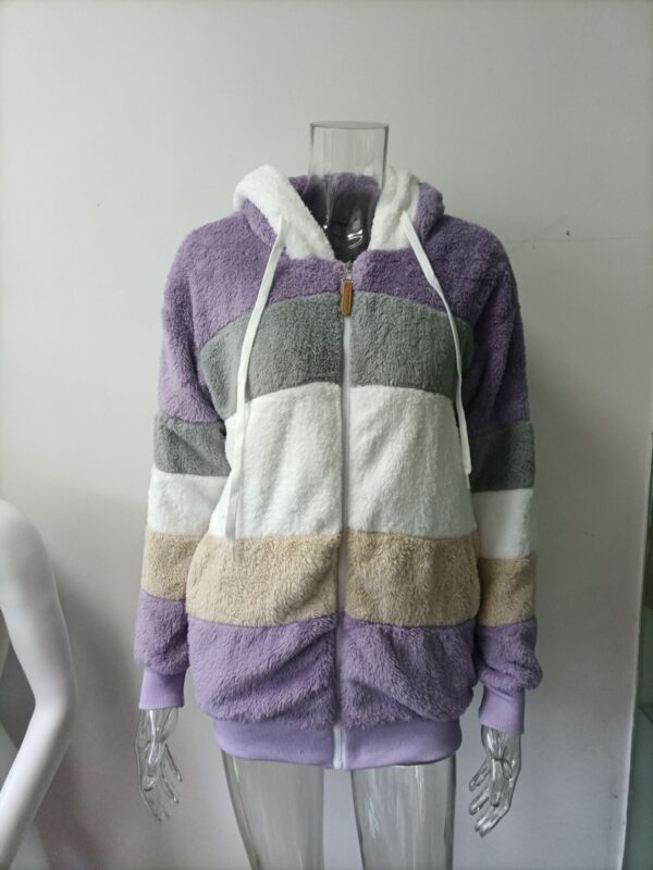 NS041 Loose wool cloth with soft nap women's jackets and coats women multicolor winter coat - Image 5