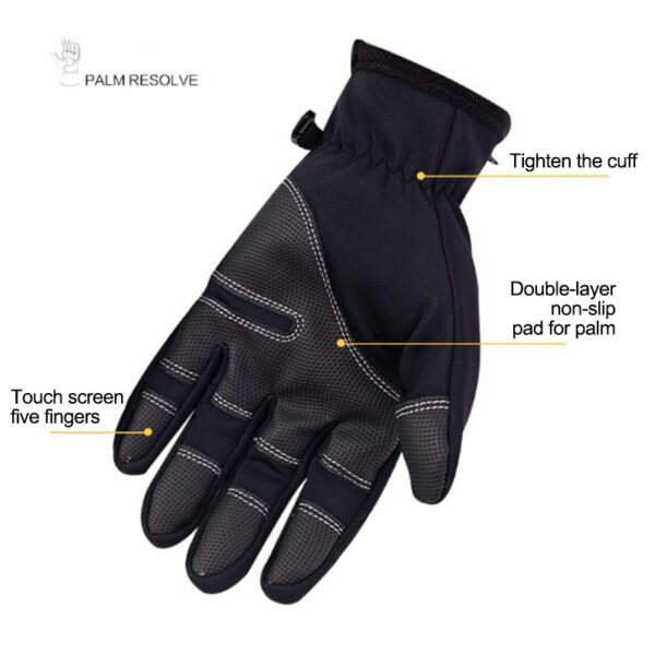 Winter Gloves for Men Women Cold Weather Thermal Glove Windproof Water Resistant Keep Warm Touch Screen Gloves for Cycling - Image 4