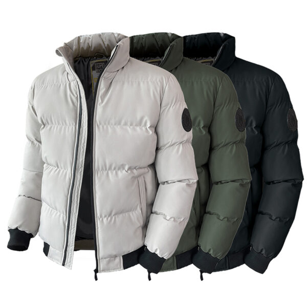 Men Fashion New Design Winter Puffer Shiny Jacket Warm Padding Wholesale Bubble Bomber Jacket - Image 6