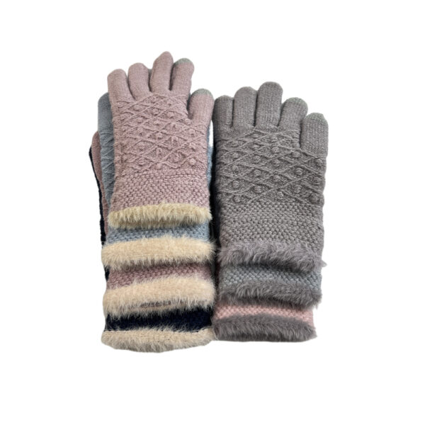 Warm woman winter touch screen gloves custom knitted gloves for sale - Image 2