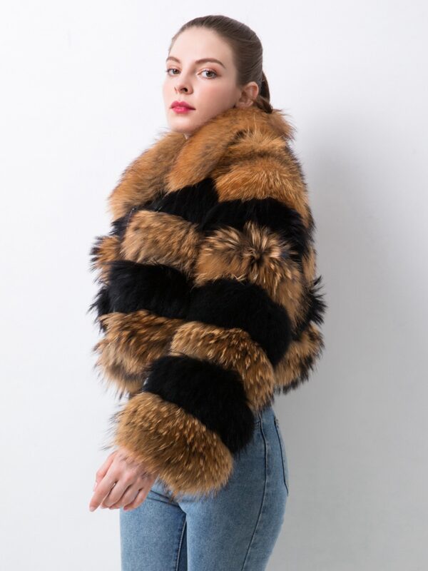 QIUCHEN QC20061 new arrival women coats real raccoon fur jacket natural fur coat winter luxury fur clothe