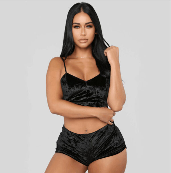 2021 New Fashion Customized Comfortable Casual Knit Sleepwear Pajama Set plus size women's sleepwear - Image 3