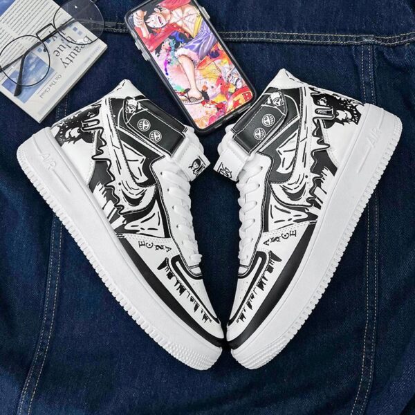 Ziitop Hot Sale Anime Shoes One Piece High-top Walking Style Shoes Graffiti Trend Men's Casual Shoe - Image 2