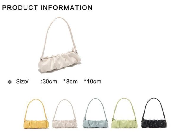 2021 Wholesale Purses and Handbags Candy Color Summer Women Fashionable Underarm Bag Leather Ladies Purse Handbag PU Leather - Image 5