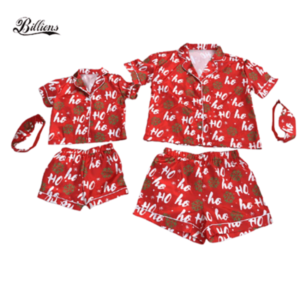 2022 christmas pyjamas print adult hoho pijamas sleep wear short sleeve christmas pajamas women's sleepwear - Image 4