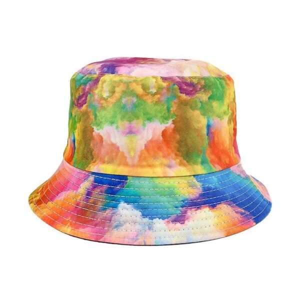 Wholesale Fashion Tie Dye Bucket Hat Outdoor Fisherman Hat Double-sided Wearing Designed Adult Reversible Bucket Hat Cap - Image 4