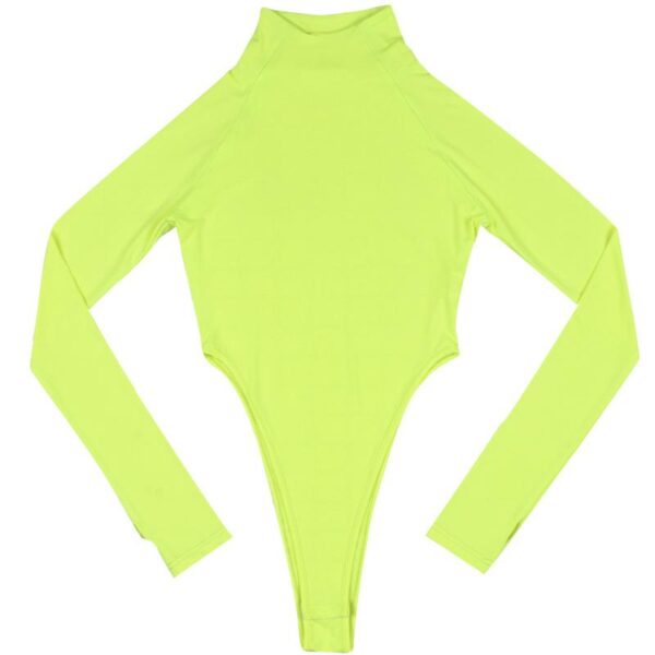 2021 Hot sale Women long sleeve high collar body suits - Image 3