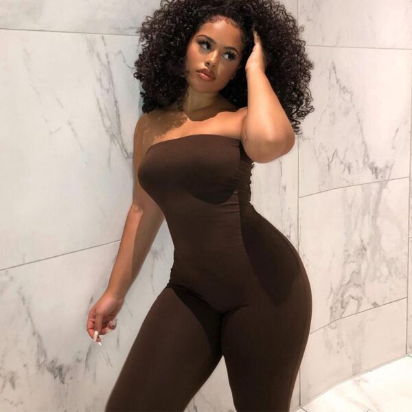 Tube Sleeveless Jumpsuit Sexy Bodycon Fashion Bodysuit 2021 New Arrival Women Casual Clothing Female One Piece Body Suit - Image 3